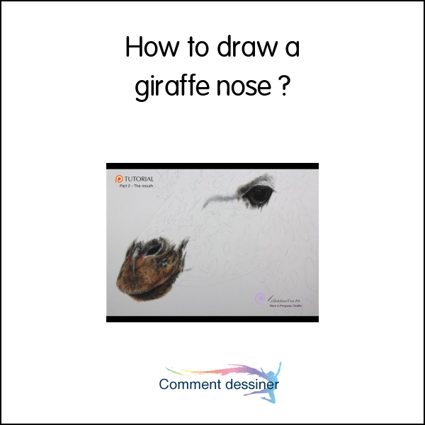 How to draw a giraffe nose